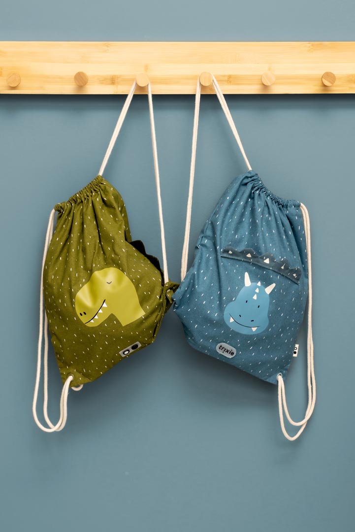 Mr Triceratops Kids' Drawstring Bag from Trixie