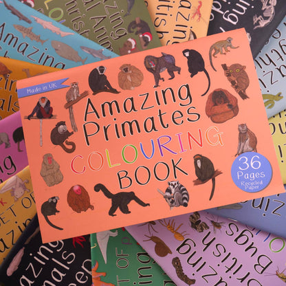 Amazing Primates Colouring Book