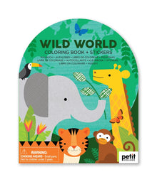 Wild World Colouring Book with Stickers from Petit Collage