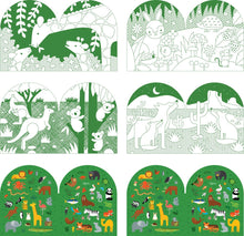 Wild World Colouring Book with Stickers from Petit Collage