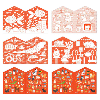Pets Colouring Book with Stickers from Petit Collage
