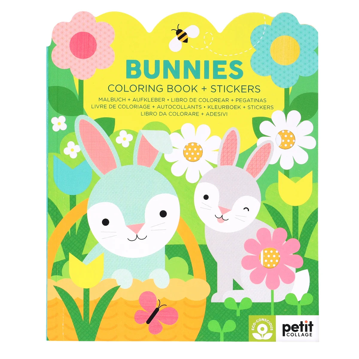 Bunnies Colouring Book with Stickers from Petit Collage