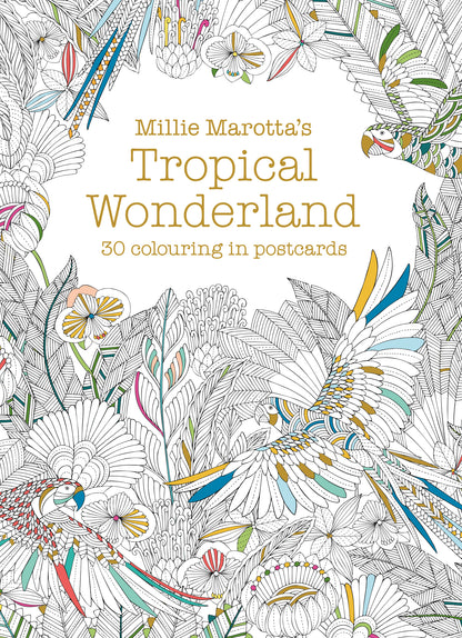 Millie Marotta's Tropical Wonderland Book of 30 Postcards