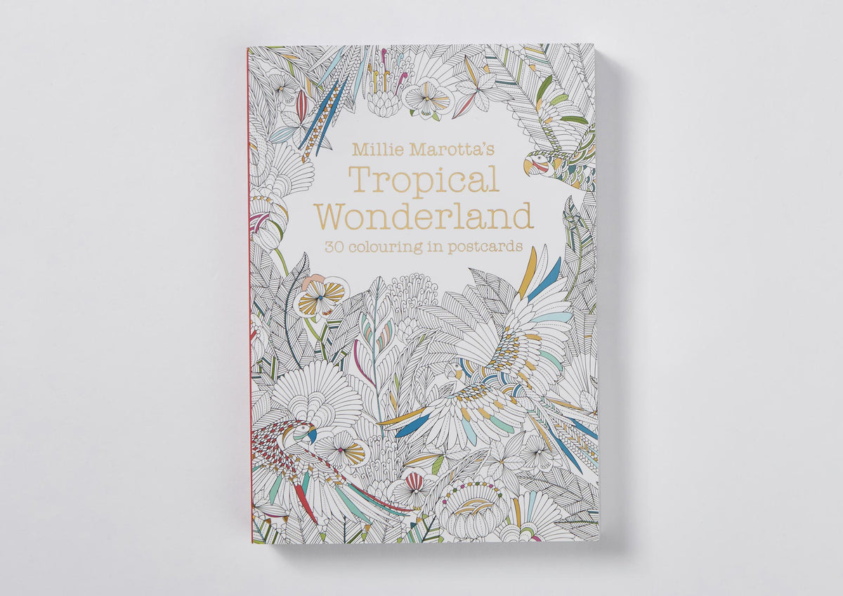Millie Marotta's Tropical Wonderland Book of 30 Postcards