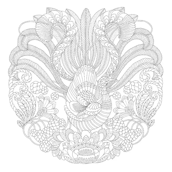 Millie Marotta's Beautiful Birds and Treetop Treasures Colouring Book