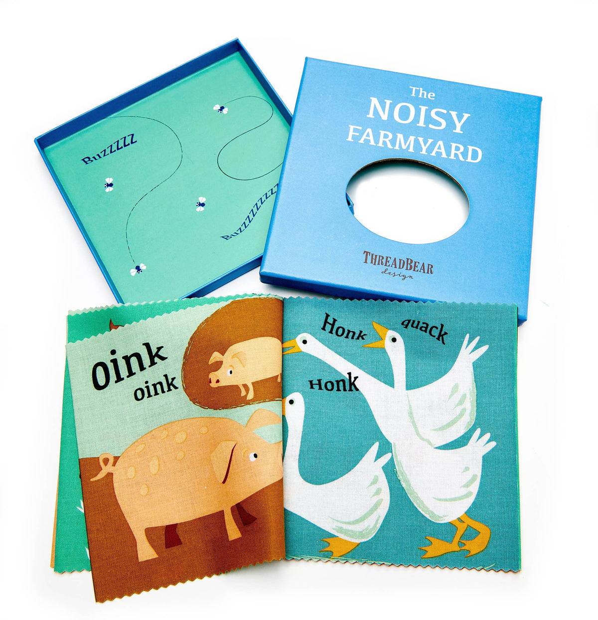 Noisy Farmyard Rag Book from ThreadBear Design