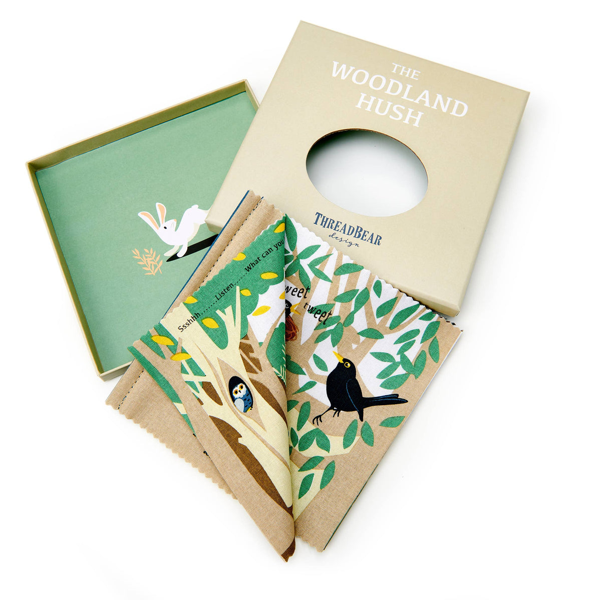 Woodland Hush Rag Book from ThreadBear Design