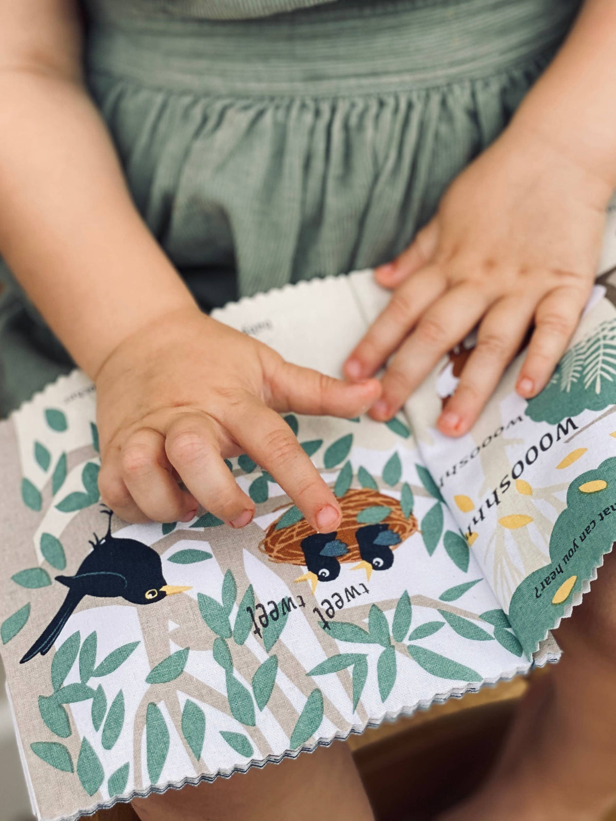 Woodland Hush Rag Book from ThreadBear Design