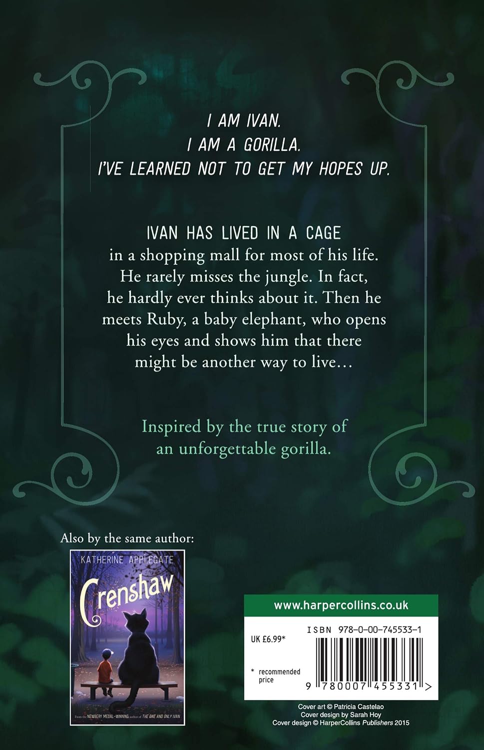 The One and Only Ivan Paperback by Katherine Applegate