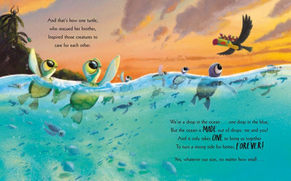 The Turtle Who Turned the Tide Hardback by Rachel Bright