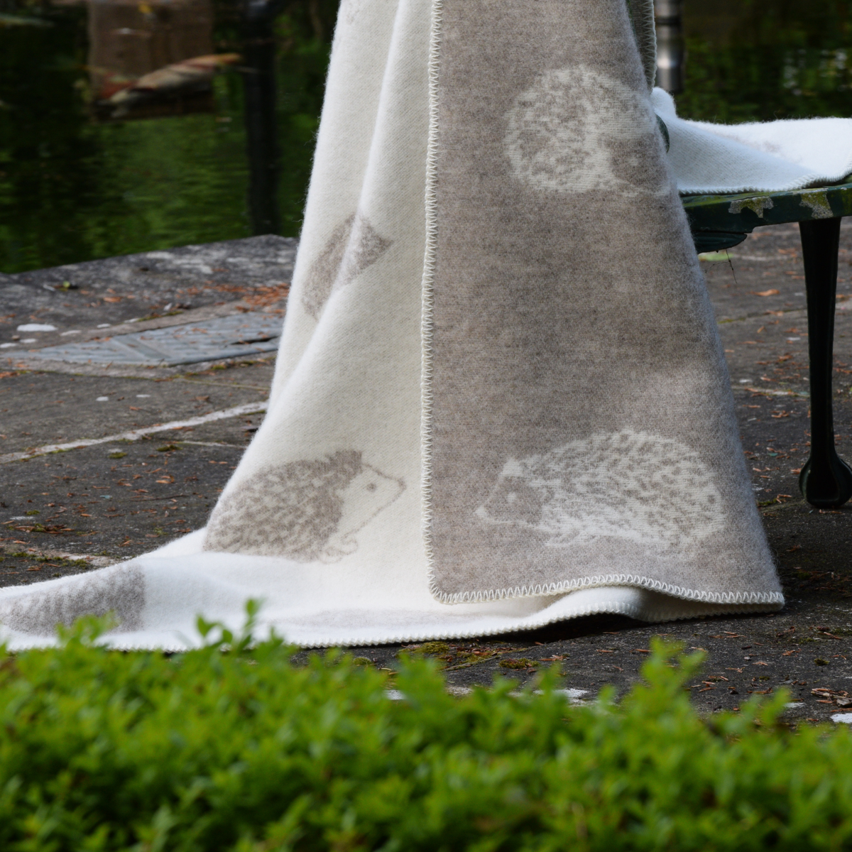 Hedgehog Wool-Blend Blanket from J.J. Textile