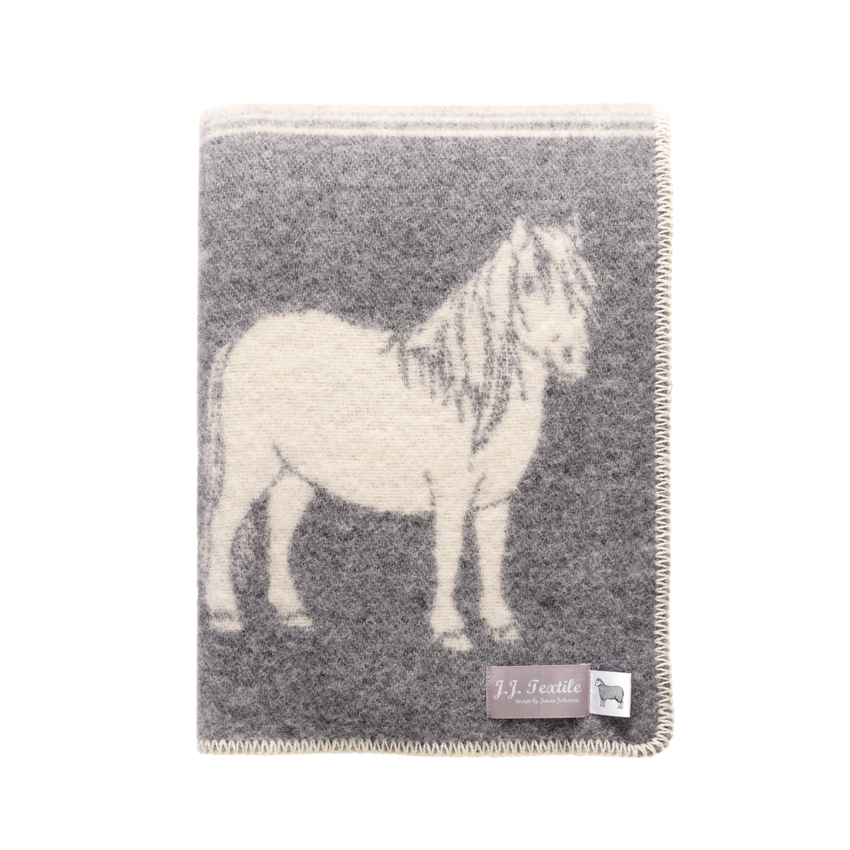 Pony Wool-Blend Blanket from J.J. Textile