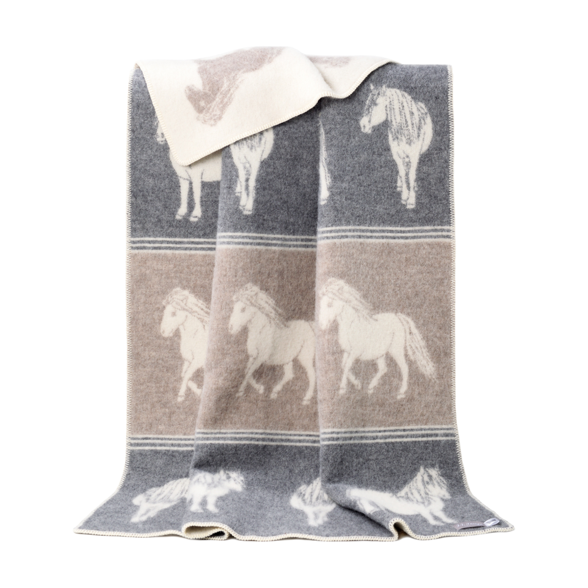 Pony Wool-Blend Blanket from J.J. Textile
