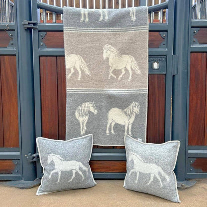 Pony Wool-Blend Blanket from J.J. Textile