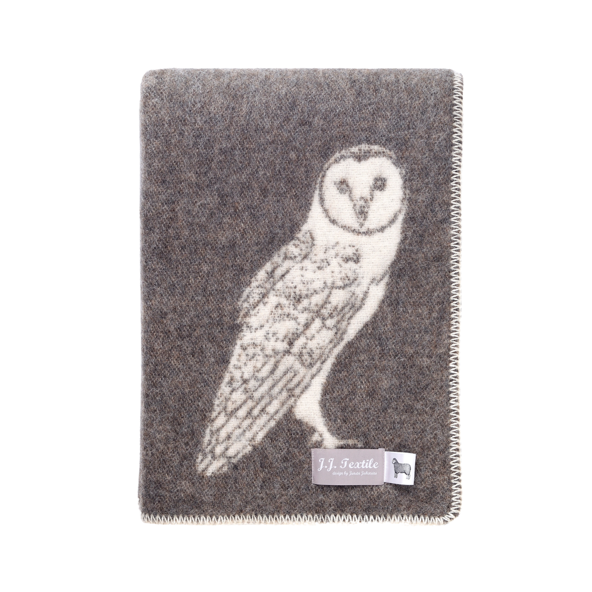 Owl Wool-Blend Blanket from J.J. Textile