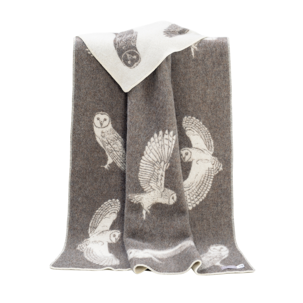 Owl Wool-Blend Blanket from J.J. Textile