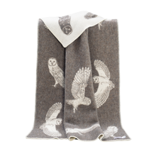 Owl Wool-Blend Blanket from J.J. Textile