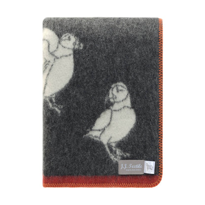 Puffin Wool-Blend Blanket from J.J. Textile