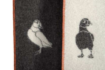 Puffin Wool-Blend Blanket from J.J. Textile