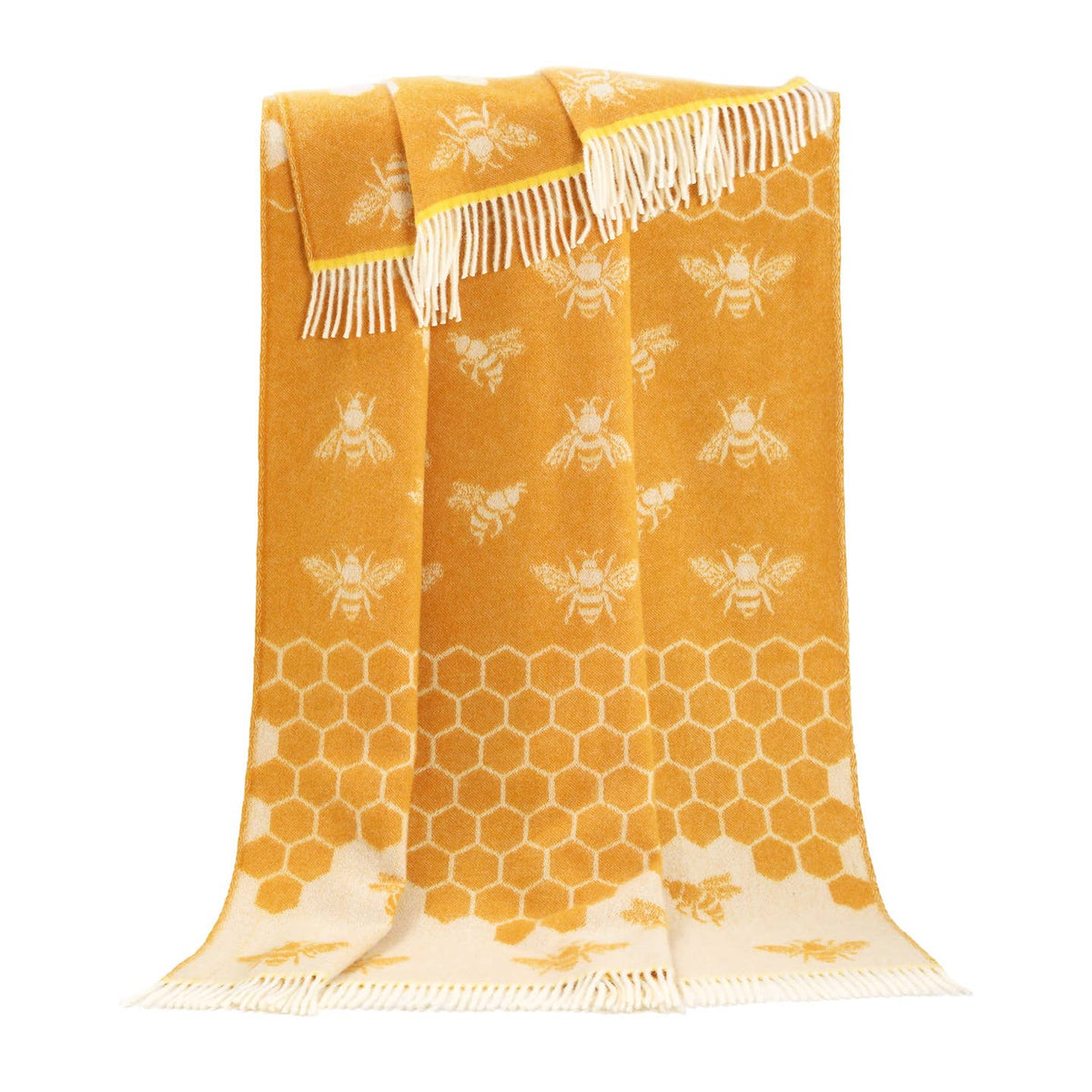 Bee Pure Wool Throw from J.J. Textile