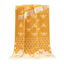 Bee Pure Wool Throw from J.J. Textile