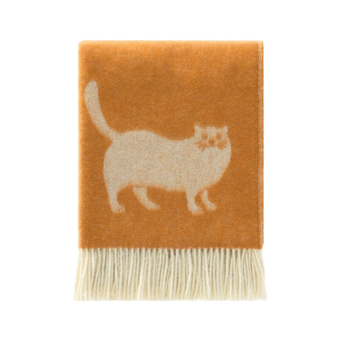 Ginger Cat Pure Wool Throw from J.J. Textile
