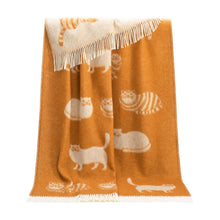 Ginger Cat Pure Wool Throw from J.J. Textile