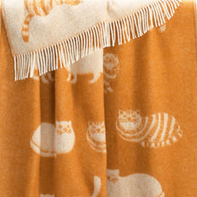 Ginger Cat Pure Wool Throw from J.J. Textile
