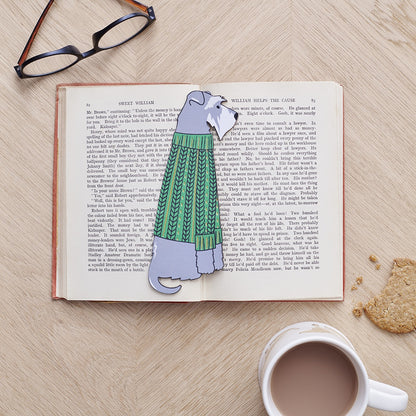 Grey Schnauzer Bookmark from Sweet William