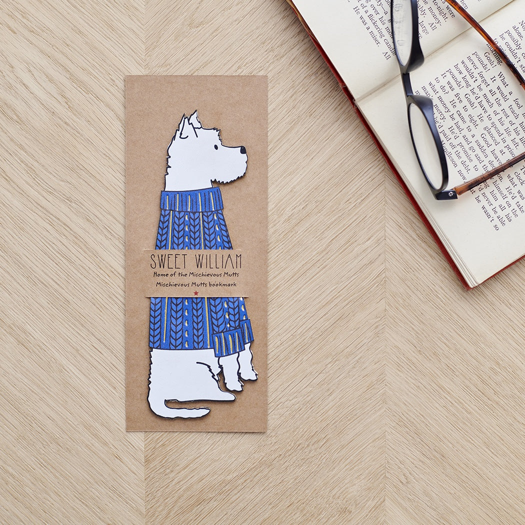 Westie Bookmark from Sweet William