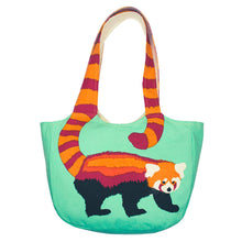 Red Panda Cotton Shoulder Bag from Shared Earth