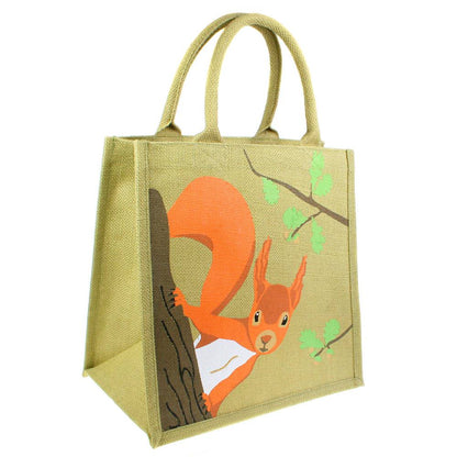 Squirrel Jute Shopper Bag from Shared Earth