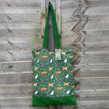 Cat Cotton Tote Bag by Samantha Hall
