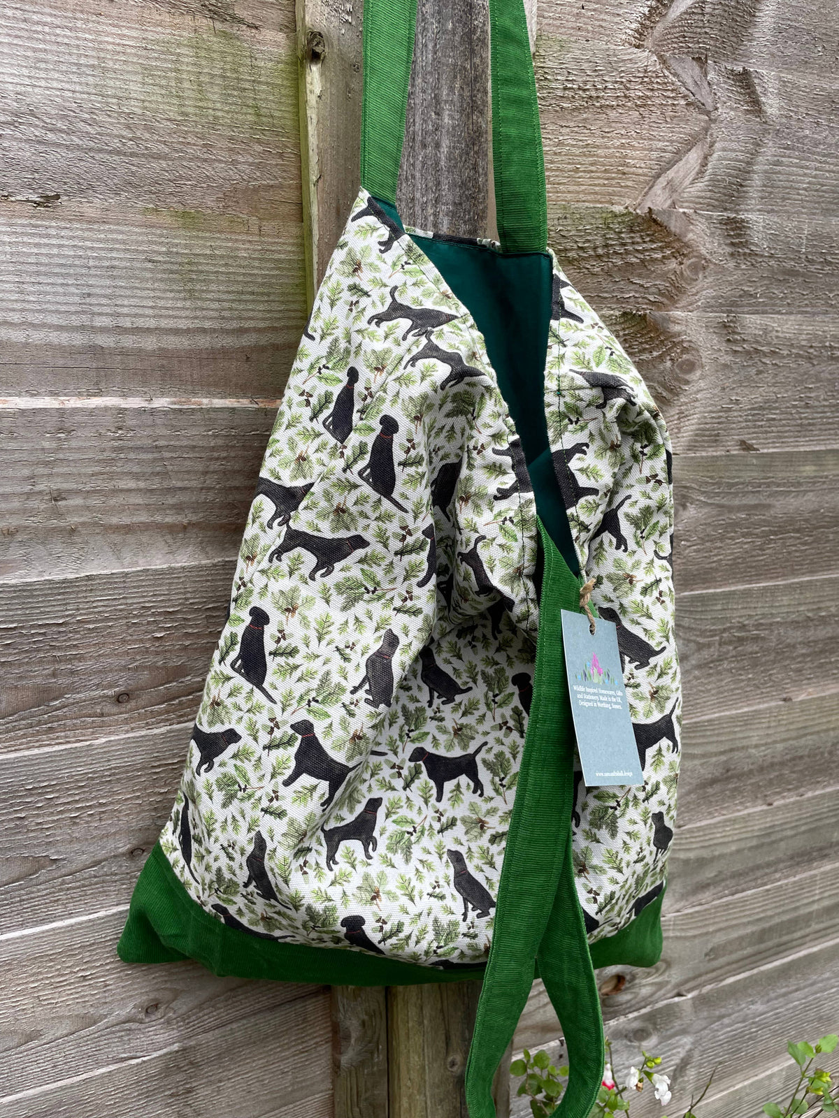 Black Labrador Cotton Tote Bag by Samantha Hall