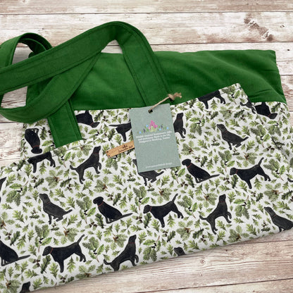 Black Labrador Cotton Tote Bag by Samantha Hall
