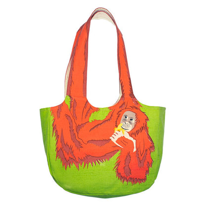 Orangutan Cotton Shoulder Bag from Shared Earth