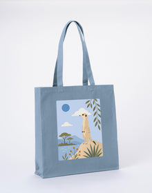 Meerkat Lookout Recycled Cotton Shopper Bag - Wild Horizons Morning Mist colour variant image
