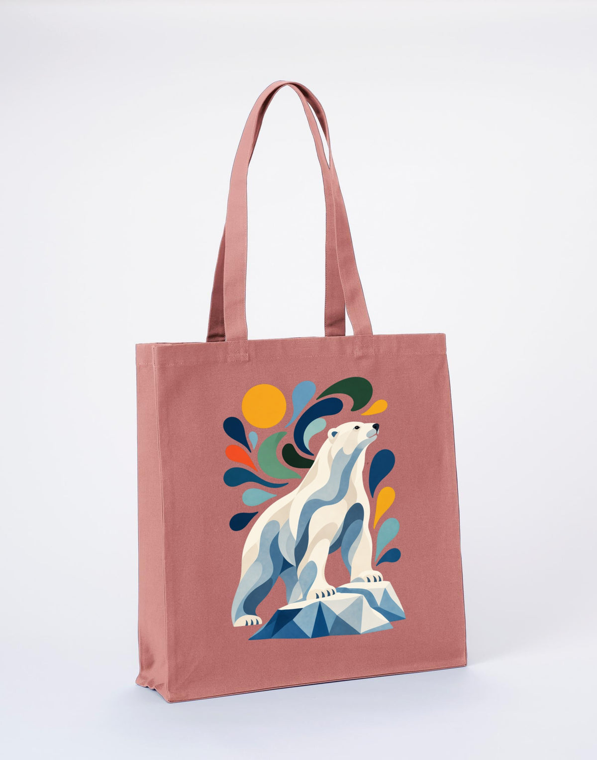 Arctic Resolve Recycled Cotton Shopper Bag - Freeform Fauna Wild Rose colour variant image