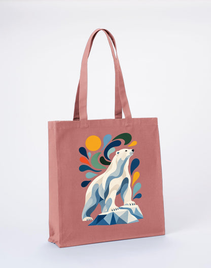 Arctic Resolve Recycled Cotton Shopper Bag - Freeform Fauna Wild Rose colour variant image