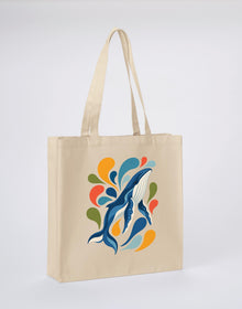 Ocean Song Recycled Cotton Shopper Bag - Freeform Fauna Dune Sand colour variant image