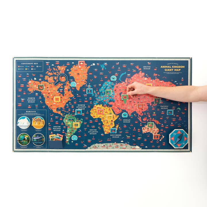 Amazing Animal Kingdom Giant Map Craft Kit from Clockwork Soldier