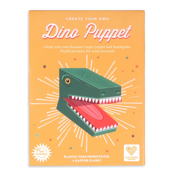Make a Dinosaur Finger Puppet Kit from Clockwork Soldier