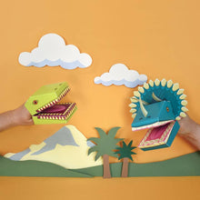 Make 2 Dinosaur Glove Puppets Kit from Clockwork Soldier