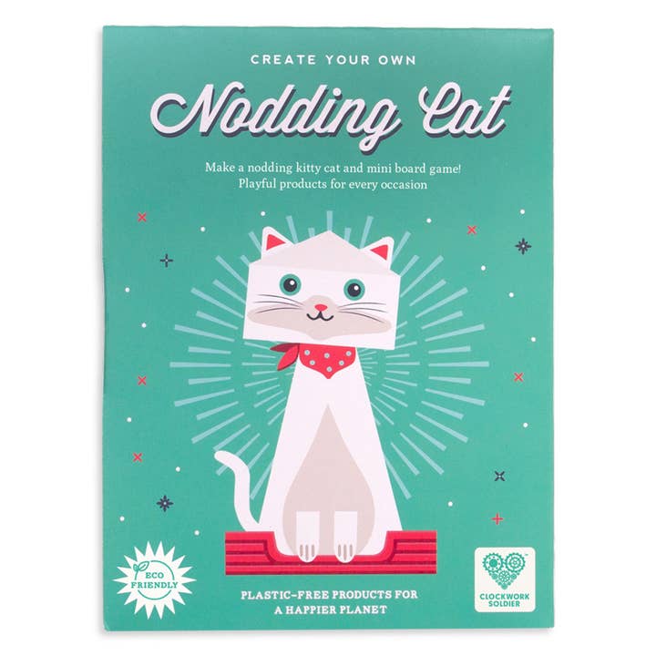 Make a Nodding Cat and Board Game from Clockwork Soldier