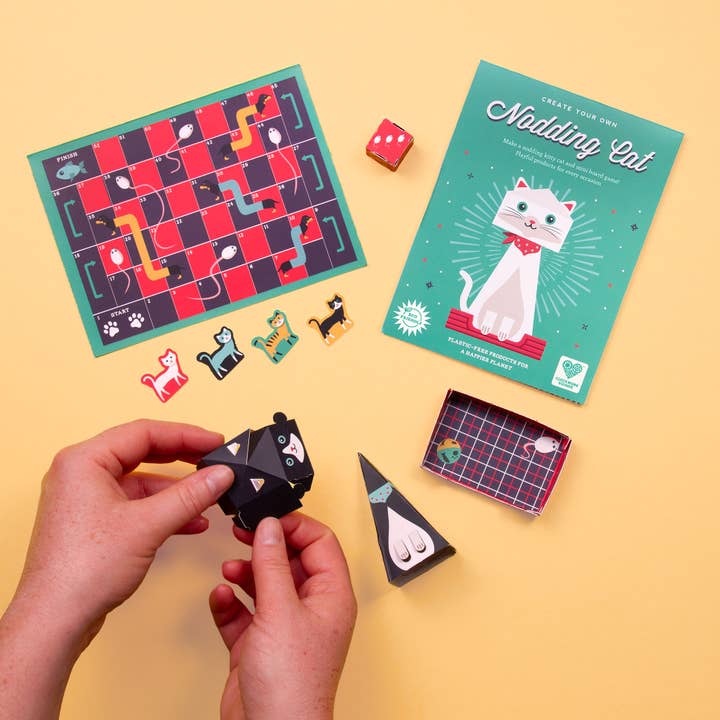Make a Nodding Cat and Board Game from Clockwork Soldier