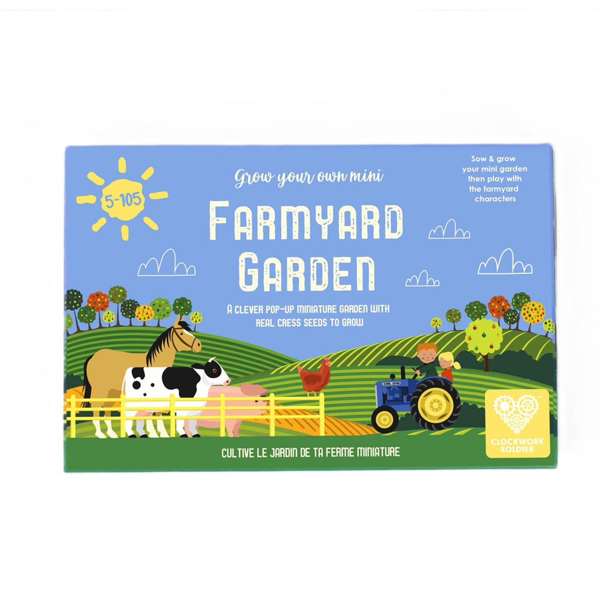 Grow a Mini Farmyard Cress Garden from Clockwork Soldier