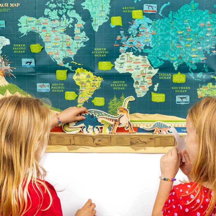 Make a Dinosaur Timeline and World Map from Clockwork Soldier