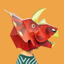 Make a Reversible Triceratops Mask from Clockwork Soldier