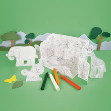 Pop-Up Jungle Colour-In Scene from Clockwork Soldier
