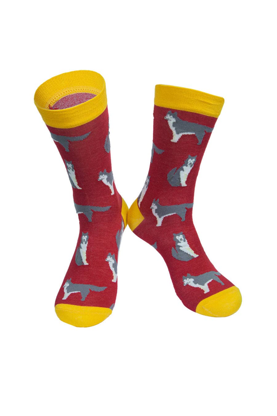 Red Husky Bamboo Socks from Sock Talk